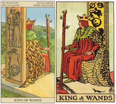 塔罗牌权杖国王正位的含义解析分析