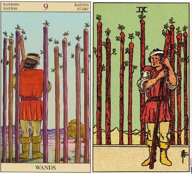 塔罗牌权杖九的牌面详细解析